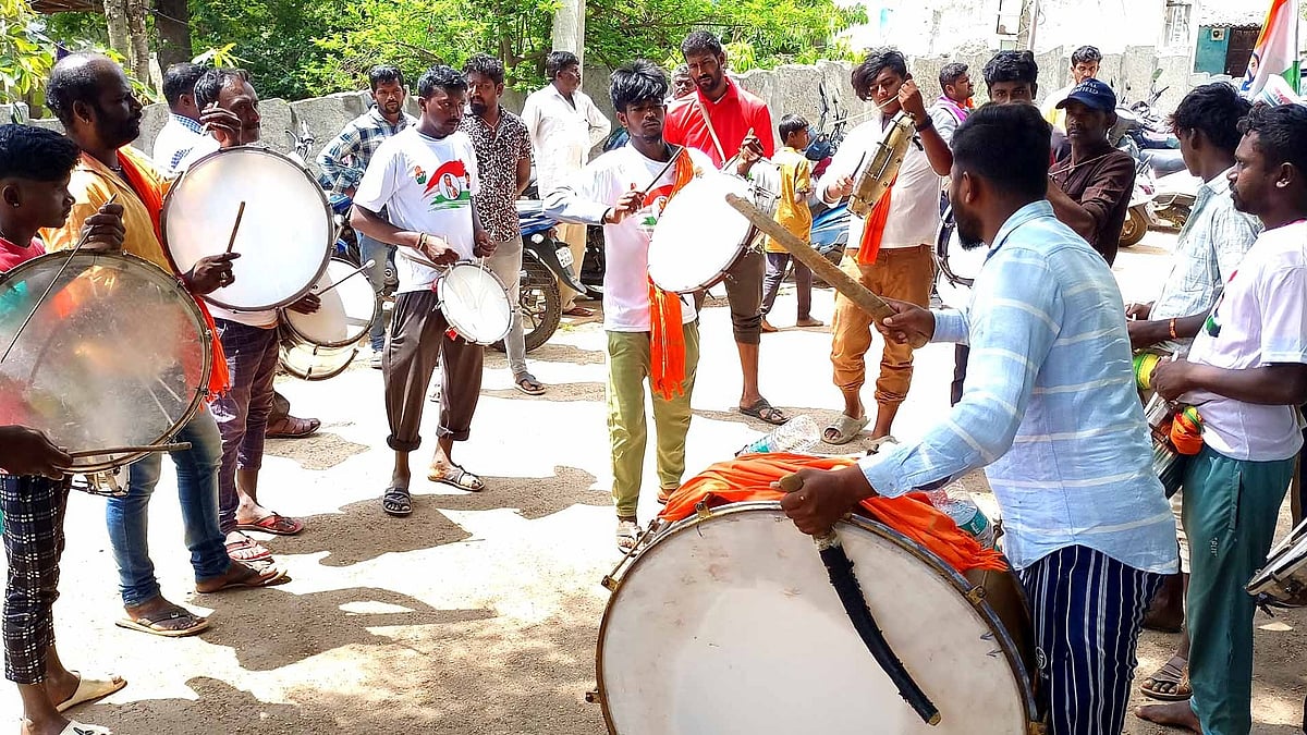 ವಿಧಾನಸಭಾ ಚುನಾವಣೆ | ತಮಟೆ ಕಲಾವಿದರಿಗೆ ಹೆಚ್ಚಿದ  ಬೇಡಿಕೆ