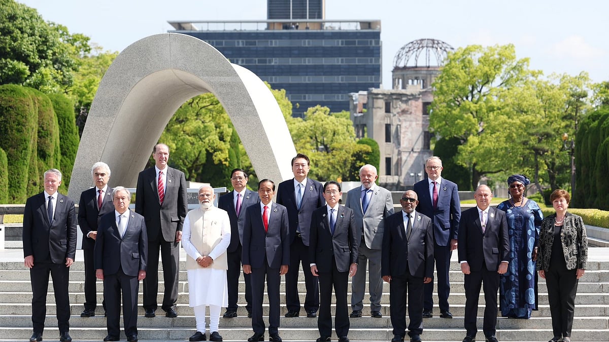 ಹಿರೋಷಿಮಾ ಶಾಂತಿ ಸ್ಮಾರಕ ಉದ್ಯಾನಕ್ಕೆ ಭೇಟಿ ನೀಡಿದ ಪ್ರಧಾನಿ ಮೋದಿ
