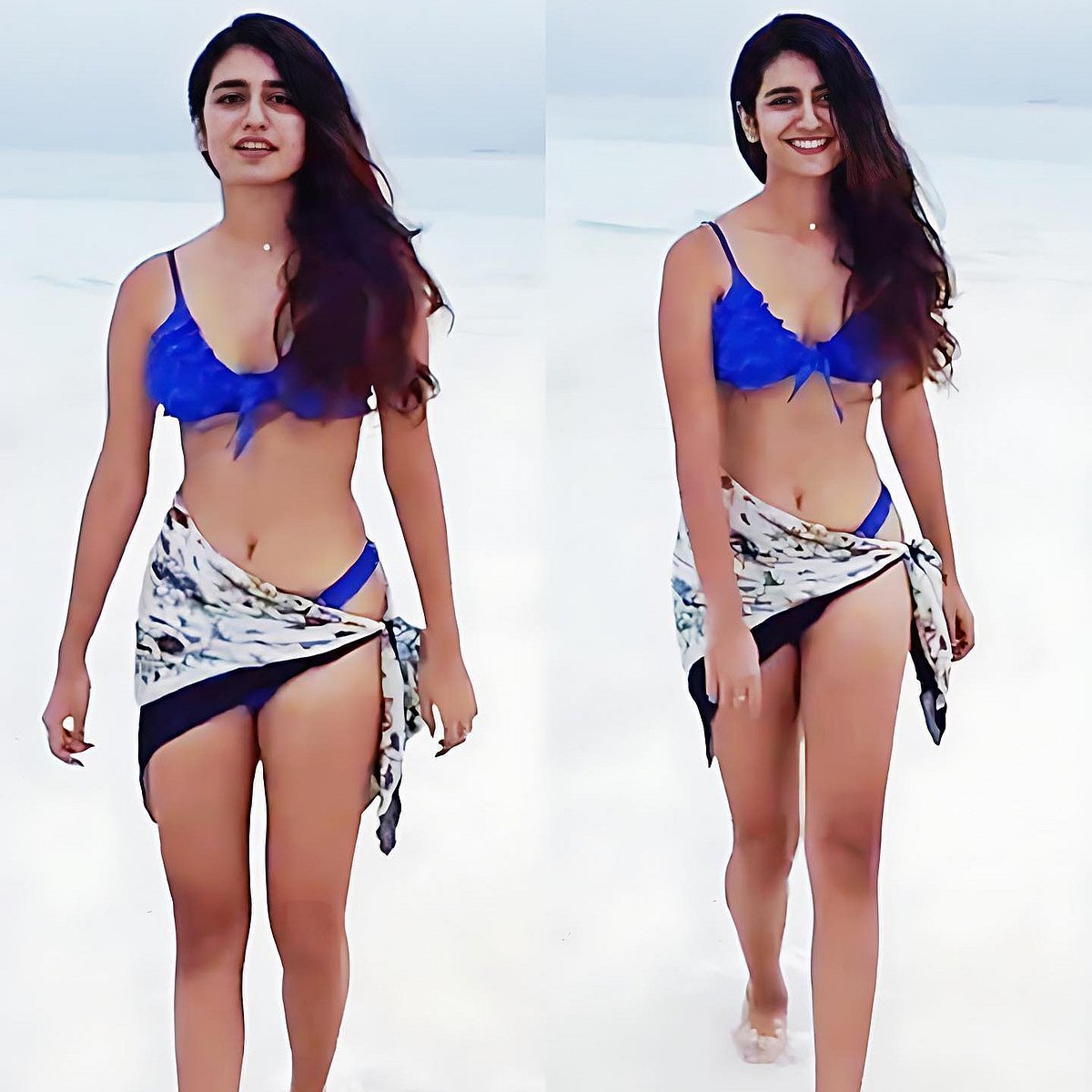 Video- ಕಡಲ ಕಿನಾರೆಯಲ್ಲಿ ಬಿಕಿನಿಯಲ್ಲಿ ಕಾಣಿಸಿಕೊಂಡ ಕಣ್ಸನ್ನೆ ಬೆಡಗಿ ಪ್ರಿಯಾ ವಾರಿಯರ್