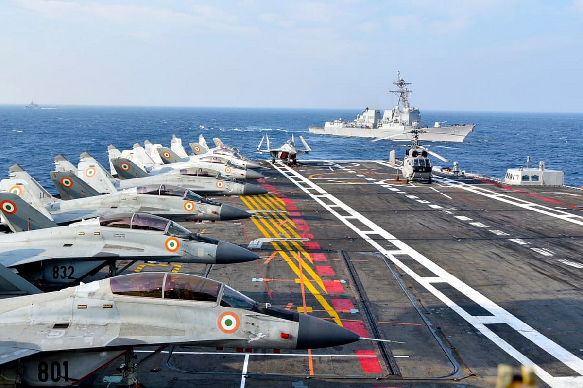 ಐಎನ್‌ಎಸ್ ವಿಕ್ರಮಾದಿತ್ಯ, ವಿಕ್ರಾಂತ್‌: ನೌಕಾಪಡೆಯಿಂದ ಯಶಸ್ವಿ ಪೂರ್ಣ ತಾಲೀಮು