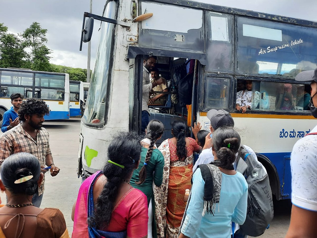 ಮೆಜೆಸ್ಟಿಕ್: ಬಿಎಂಟಿಸಿ ಬಸ್‌ಗಳ‌ ಮಹಿಳಾ ಸೀಟುಗಳು ಭರ್ತಿ