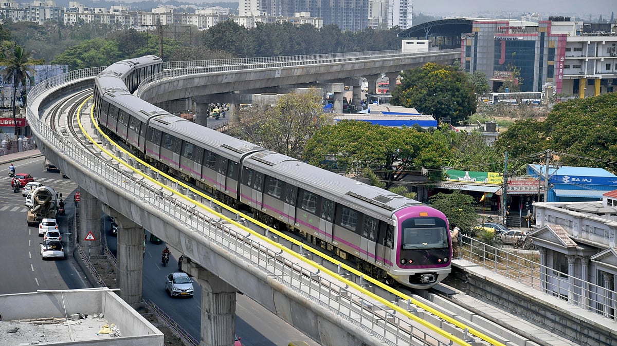 ನಮ್ಮ ಮೆಟ್ರೊ: ನೇರಳೆ ಮಾರ್ಗದಲ್ಲಿ ಸೋಮವಾರದಿಂದ ಪ್ರತಿ 3 ನಿಮಿಷಕ್ಕೊಂದು ರೈಲು