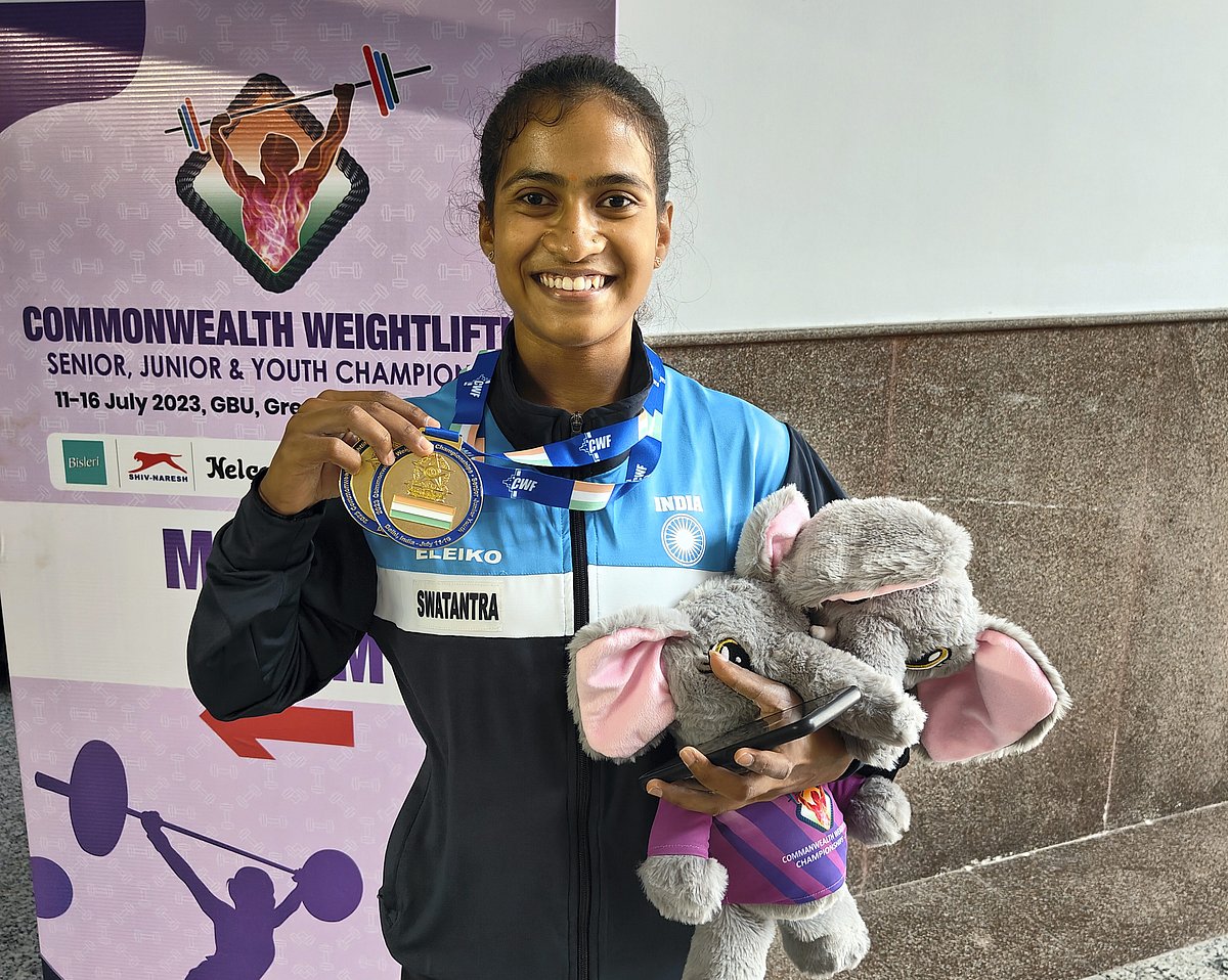 ಕಾಮನ್‌ವೆಲ್ತ್ ವೇಟ್‌ಲಿಫ್ಟಿಂಗ್ ಚಾಂಪಿಯನ್‌ಷಿಪ್‌: ಚಿನ್ನ ಗೆದ್ದ ಜ್ಞಾನೇಶ್ವರಿ ಯಾದವ್‌