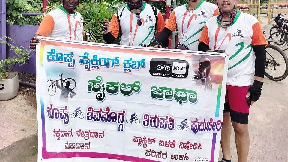 ಸ್ವಚ್ಛ ಪರಿಸರ ಅರಿವು: 850 ಕಿ.ಮೀ. ಸೈಕಲ್ ಜಾಥಾ