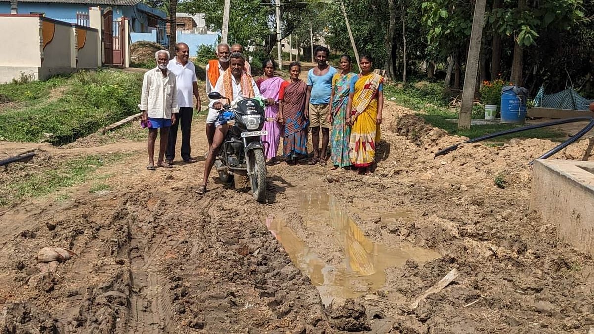 ಕುಣಿಗಲ್ | ರಸ್ತೆ ಕಾಮಗಾರಿ ಸ್ಥಗಿತ; ಗ್ರಾಮಸ್ಥರ ಪರದಾಟ