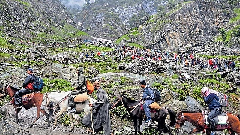 ಅಮರನಾಥ ಯಾತ್ರೆ ಹೊರಟ 3 ಸಾವಿರಕ್ಕೂ ಹೆಚ್ಚು ಯಾತ್ರಿಕರನ್ನು ಒಳಗೊಂಡ 28ನೇ ತಂಡ