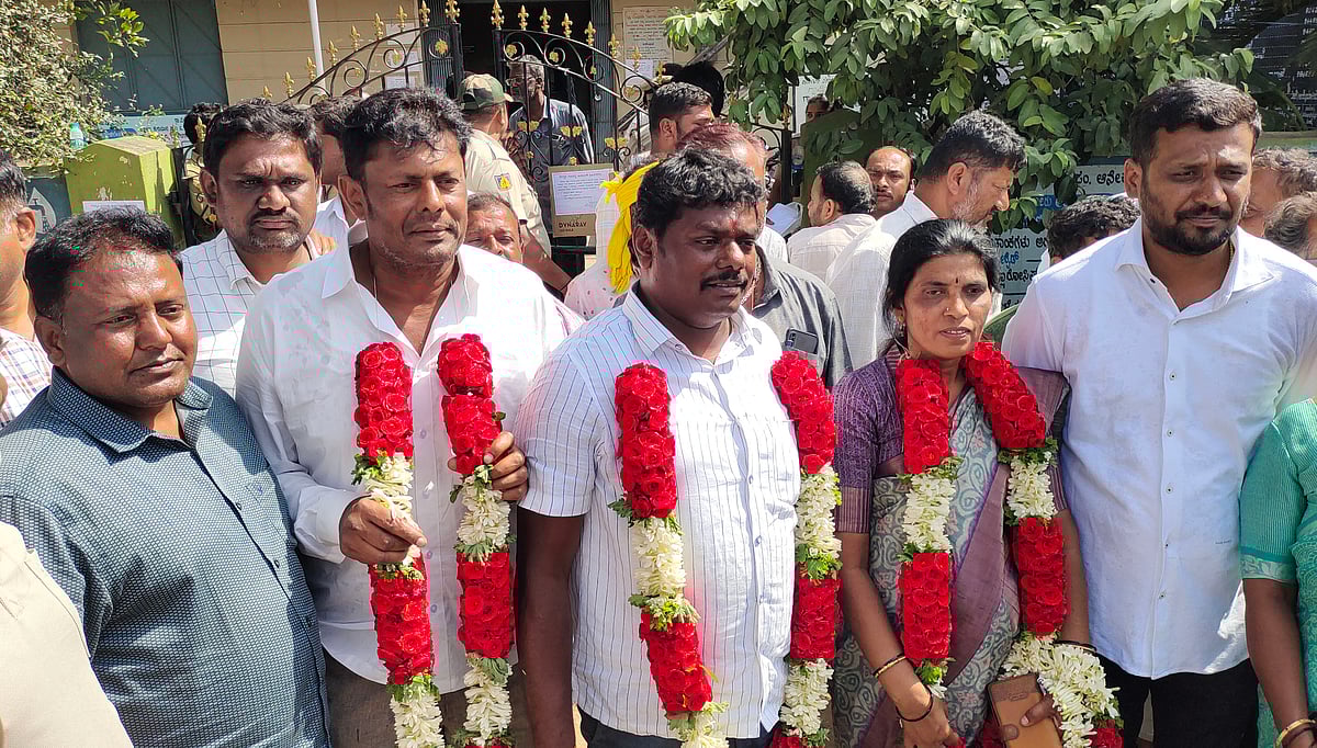 ನೆರಳೂರು ಗ್ರಾಮ ಪಂಚಾಯಿತಿ: ಒಂದು ಮತದಿಂದ ಗೆದ್ದು ಅಧ್ಯಕ್ಷರಾದ ಮಂಜುನಾಥ್‌ 