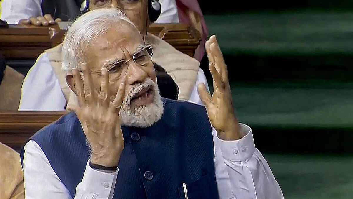 No Confidence Motion: ಪ್ರಧಾನಿ ಮೋದಿ ಭಾಷಣದ ವೇಳೆ ವಿಪಕ್ಷಗಳ ಸಭಾತ್ಯಾಗ