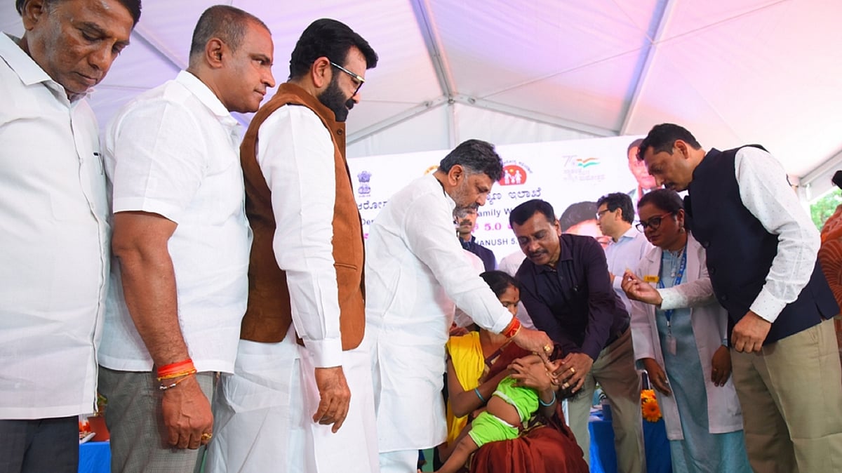 ಬೆಂಗಳೂರು: ಮಿಷನ್ ಇಂದ್ರಧನುಷ್ 5.0 ಅಭಿಯಾನಕ್ಕೆ ಡಿಸಿಎಂ ಡಿಕೆಶಿ ಚಾಲನೆ