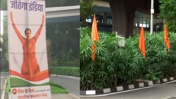 ಮುಂಬೈಯಲ್ಲಿ ಇಂಡಿಯಾ ಸಭೆ: ವಿಪಕ್ಷ ನಾಯಕರನ್ನು ಸ್ವಾಗತಿಸುತ್ತಿವೆ ಕೇಸರಿ ಧ್ವಜಗಳು