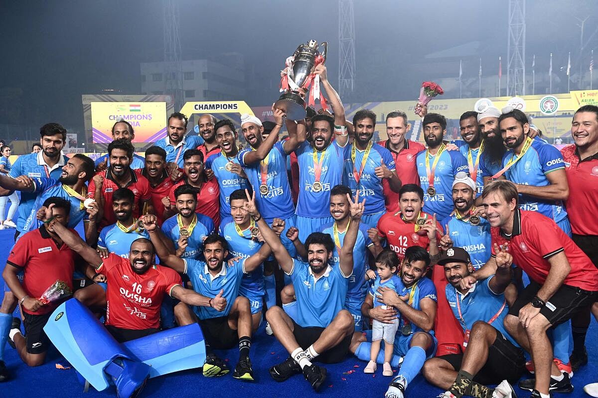 Asian Champions Trophy Hockey: ಭಾರತ ತಂಡದ ಸಂಭ್ರಮದ ಕ್ಷಣಗಳು