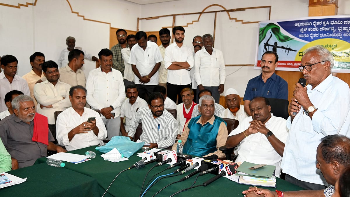 ನೈಸ್‌: ಭೂಮಿ ವಾಪಸ್‌ಗೆ ರೈತರ ಆಗ್ರಹ