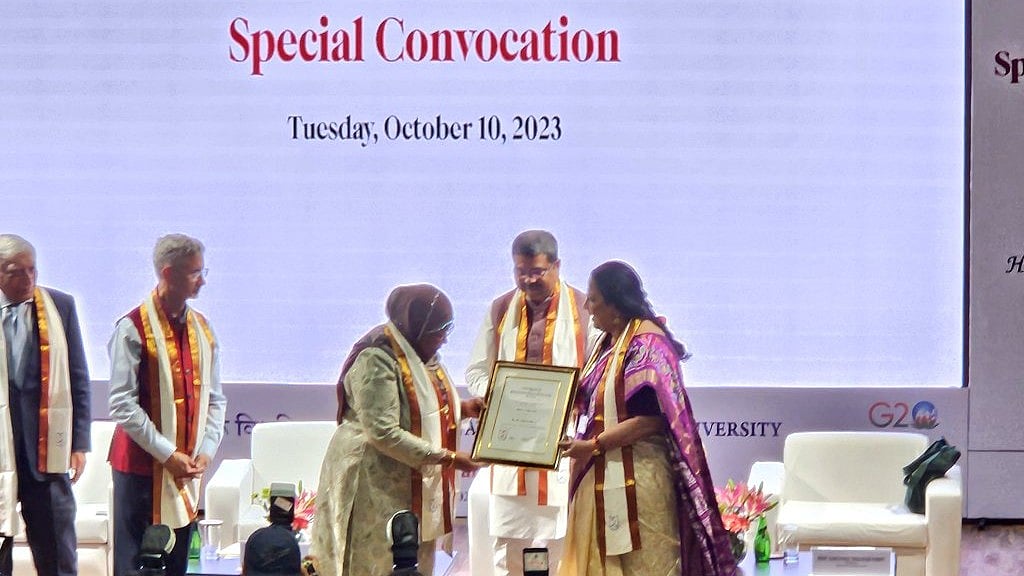ತಾಂಜಾನಿಯಾ ಅಧ್ಯಕ್ಷೆ ಹಸನ್‌ಗೆ ಗೌರವ ಡಾಕ್ಟರೇಟ್‌ ನೀಡಿದ ದೆಹಲಿಯ ಜೆಎನ್‌ಯು