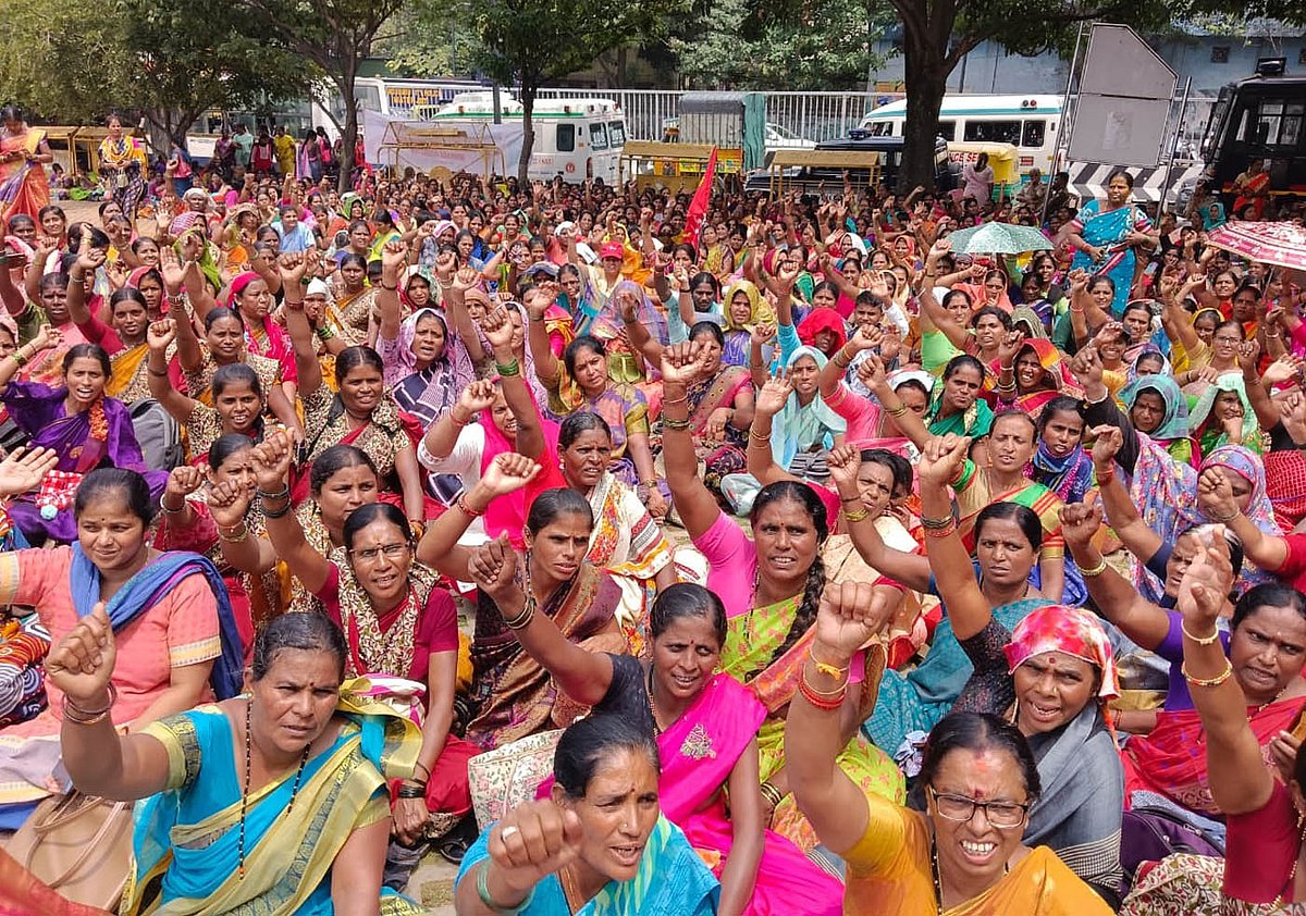 ನ.6ಕ್ಕೆ ಸ್ವಾತಂತ್ರ್ಯ ಉದ್ಯಾನದಲ್ಲಿ ಅಂಗನವಾಡಿ ಕಾರ್ಯಕರ್ತೆಯರ ಪ್ರತಿಭಟನೆ