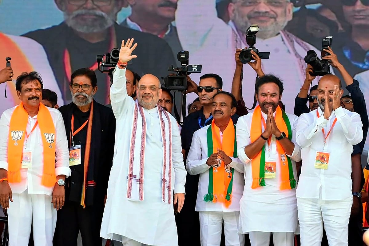 ಆಧುನಿಕ ರಜಾಕರಿಂದ ತೆಲಂಗಾಣವನ್ನು ಬಿಜೆಪಿ ಮಾತ್ರ ರಕ್ಷಿಸಬಲ್ಲದು: ಅಮಿತ್ ಶಾ