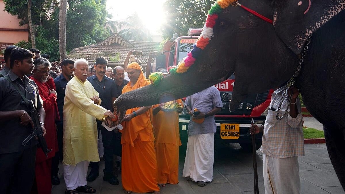 ಕೇರಳ ಅನಂತ ಪದ್ಮನಾಭಸ್ವಾಮಿ ದೇಗುಲಕ್ಕೆ RSS ಮುಖ್ಯಸ್ಥ ಮೋಹನ ಭಾಗವತ್ ಭೇಟಿ