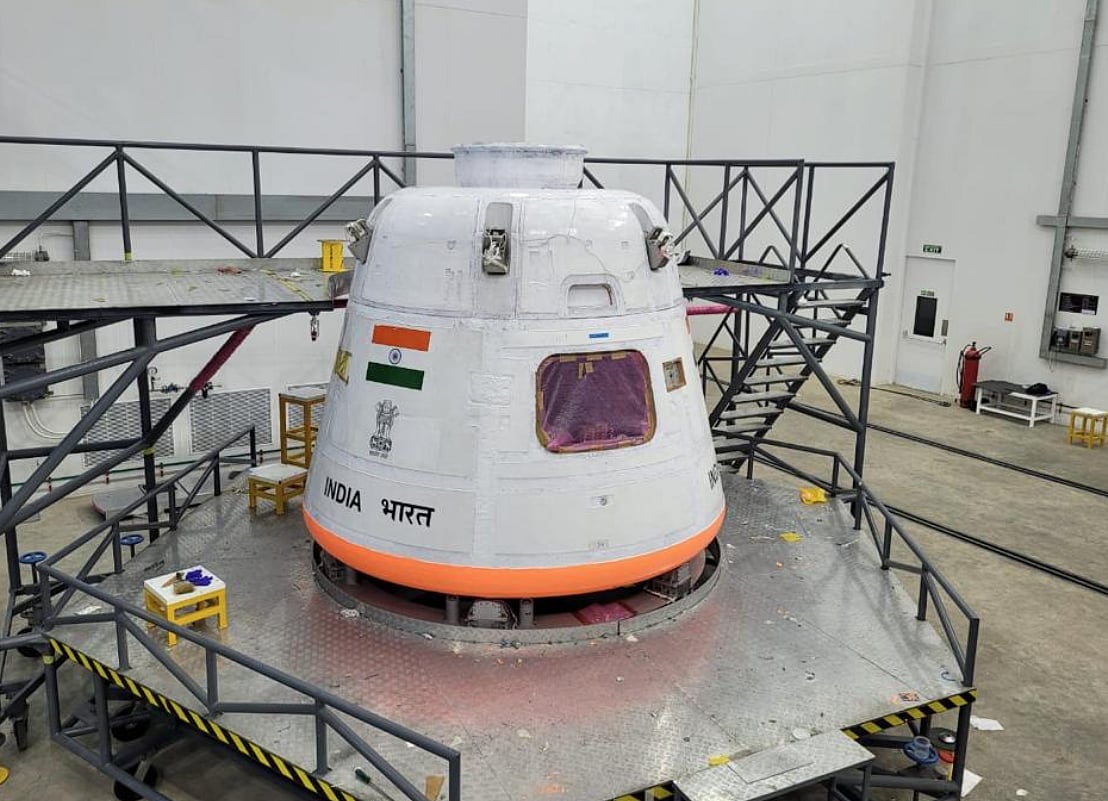Gaganyaan: ಮಾನವಸಹಿತ ಗಗನಯಾನಕ್ಕೆ ನೌಕೆ ಸಿದ್ದ; ಚಿತ್ರ ಬಿಡುಗಡೆ ಮಾಡಿದ ಇಸ್ರೊ  