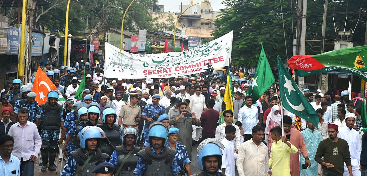 ಬೆಳಗಾವಿ: ಸಂಭ್ರಮದ ‘ಈದ್‌–ಮಿಲಾದ್‌’ ಮೆರವಣಿಗೆ