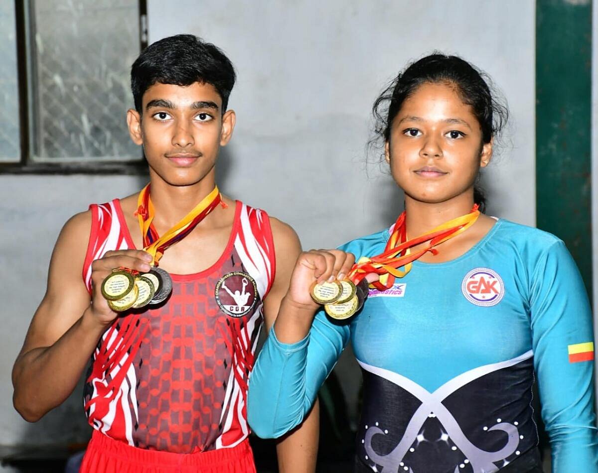 ಜಿಮ್ನಾಸ್ಟಿಕ್ಸ್‌ ಸ್ಪರ್ಧೆ: ಚಿರಂತ್‌, ದಾನೇಶ್ವರಿ, ವಾರುಣಿ ಚಾಂಪಿಯನ್‌