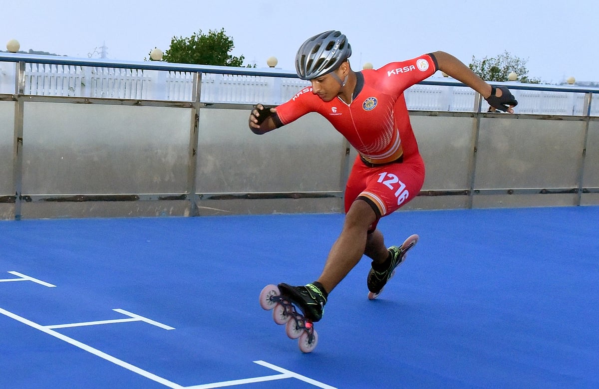 ರೋಡ್‌ ರೇಸ್‌ನಲ್ಲಿ ಧನುಷ್‌, ಕಲ್ಪನಾ ಮಿಂಚು
