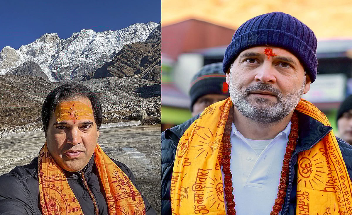 ಕೇದಾರನಾಥದಲ್ಲಿ ರಾಹುಲ್‌ ಗಾಂಧಿ–ವರುಣ್‌ಗಾಂಧಿ ಭೇಟಿ