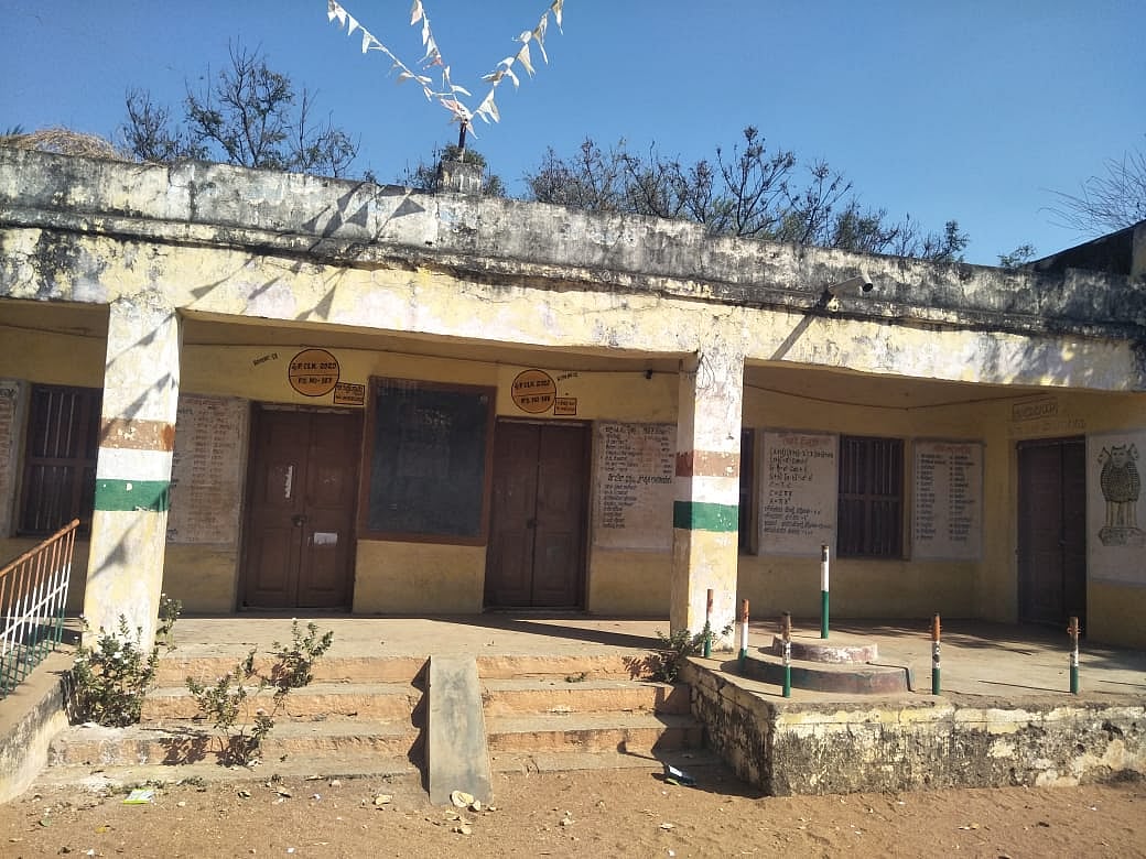 ಶತಮಾನ ಕಂಡ ಶಾಲೆ ಸಂಪೂರ್ಣ ಶಿಥಿಲ: ವಿದ್ಯಾರ್ಥಿಗಳಿಗೆ ಮರದ ಕೆಳಗೆ ಪಾಠ