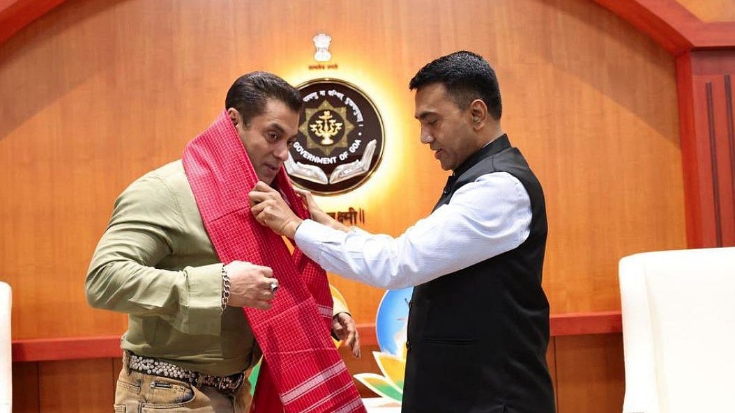 ಗೋವಾ ಸಿಎಂ ಪ್ರಮೋದ್‌ ಸಾವಂತ್‌– ಬಾಲಿವುಡ್‌ ನಟ ಸಲ್ಮಾನ್ ಖಾನ್‌ ಭೇಟಿ