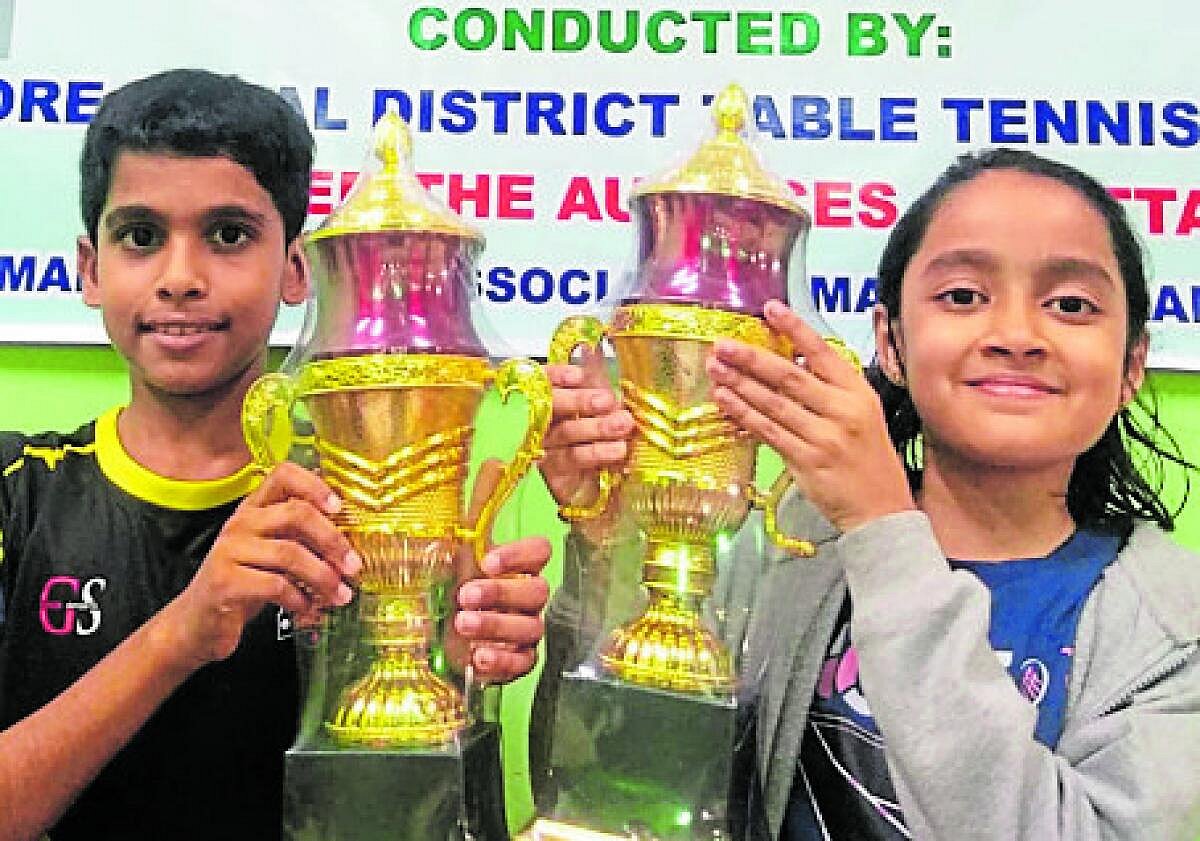 ಟೇಬಲ್‌ ಟೆನಿಸ್‌ ಟೂರ್ನಿ: ಯುಕ್ತಾ ಹರ್ಷ, ಸಾತ್ವಿಕ್‌ಗೆ ಪ್ರಶಸ್ತಿ