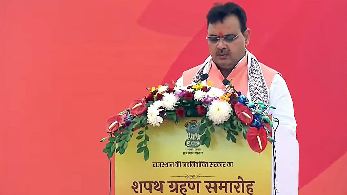 ರಾಜಸ್ಥಾನದ ನೂತನ ಮುಖ್ಯಮಂತ್ರಿಯಾಗಿ ಭಜನ್‌ ಲಾಲ್‌ ಶರ್ಮಾ ಪ್ರಮಾಣ ವಚನ ಸ್ವೀಕಾರ