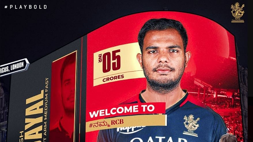 ಒಂದೇ ಓವರ್‌ನಲ್ಲಿ 5 ಸಿಕ್ಸ್‌ ಚಚ್ಚಿಸಿಕೊಂಡಿದ್ದ ದಯಾಳ್ ಸೇರಿ 6 ಮಂದಿ ಆರ್‌ಸಿಬಿಗೆ