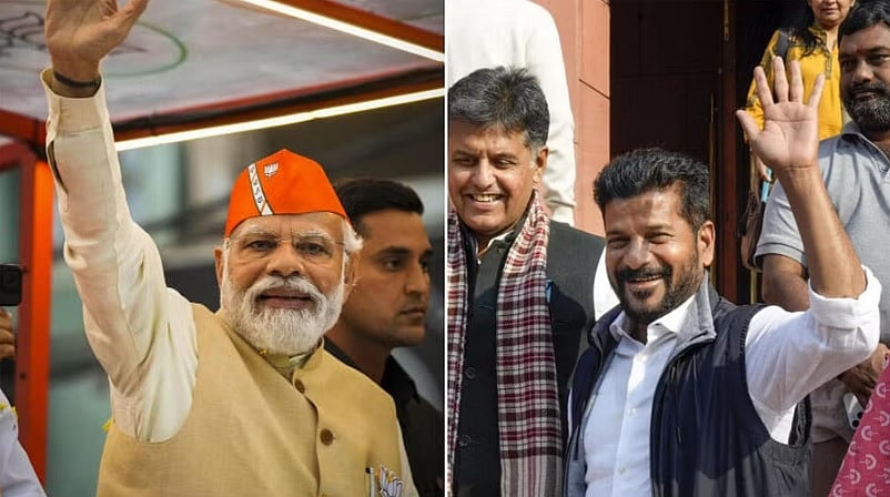 ಪ್ರಧಾನಿ ನರೇಂದ್ರ ಮೋದಿ ಭೇಟಿಯಾದ ತೆಲಂಗಾಣ ಸಿಎಂ ರೇವಂತ್‌ ರೆಡ್ಡಿ 