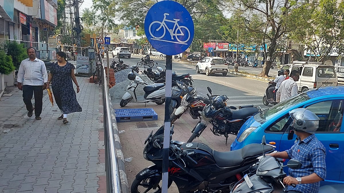 ಶಿವಮೊಗ್ಗ | ಸ್ಮಾರ್ಟ್ ಸಿಟಿ: ಸೈಕಲ್ ಹಾದಿಯೇ ಕಣ್ಮರೆ!