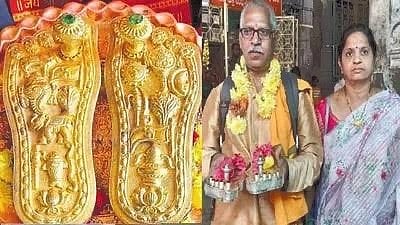 ಶ್ರೀರಾಮನಿಗೆ ಚಿನ್ನ ಲೇಪಿತ ಪಾದುಕೆ ಅರ್ಪಿಸಲು 8,000 ಕಿ.ಮೀ ಪಾದಯಾತ್ರೆ!