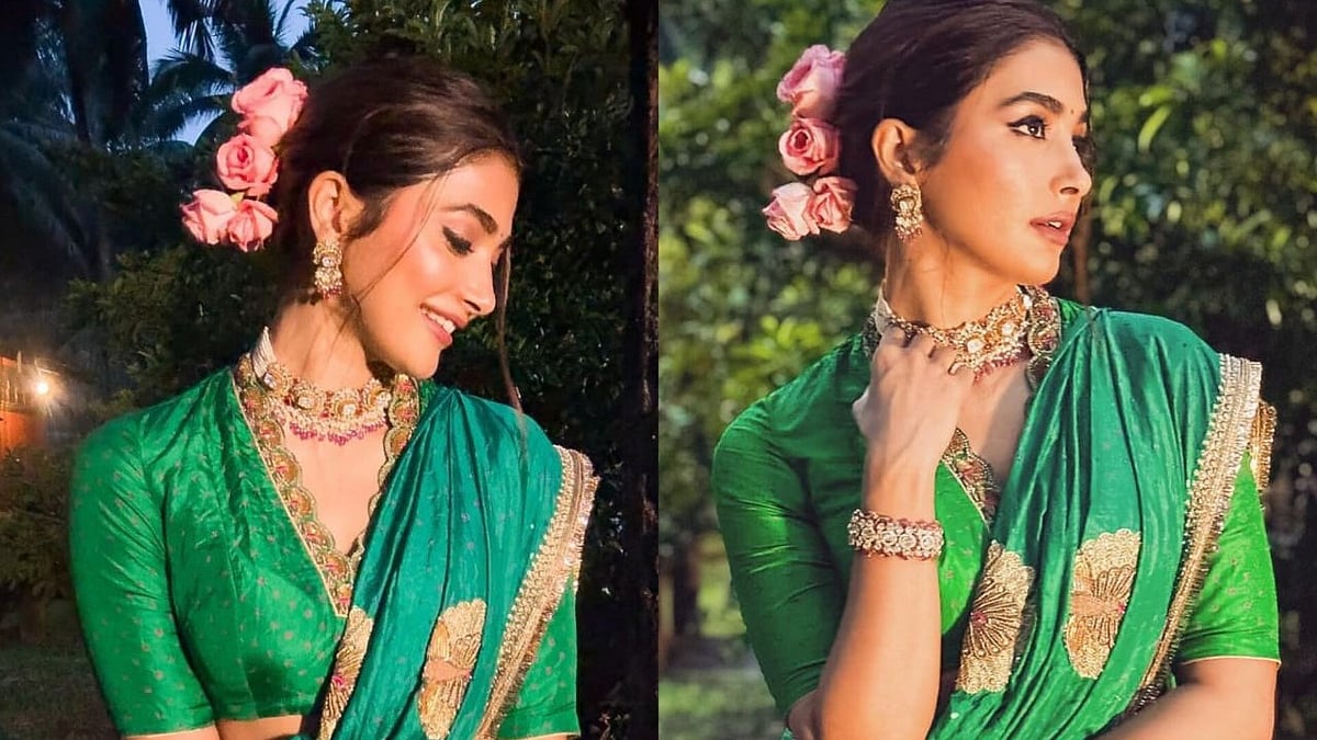 PHOTOS | ಲಂಗ ದಾವಣಿಯುಟ್ಟು ಮಿಂಚಿದ ನಟಿ ಪೂಜಾ ಹೆಗ್ಡೆ 