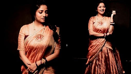 PHOTOS |  ಸಾಂಪ್ರದಾಯಿಕ ಉಡುಗೆಯಲ್ಲಿ ಮಿಂಚಿದ ಡಿಂಪಲ್‌ ಕ್ವೀನ್‌ ರಚಿತಾ ರಾಮ್