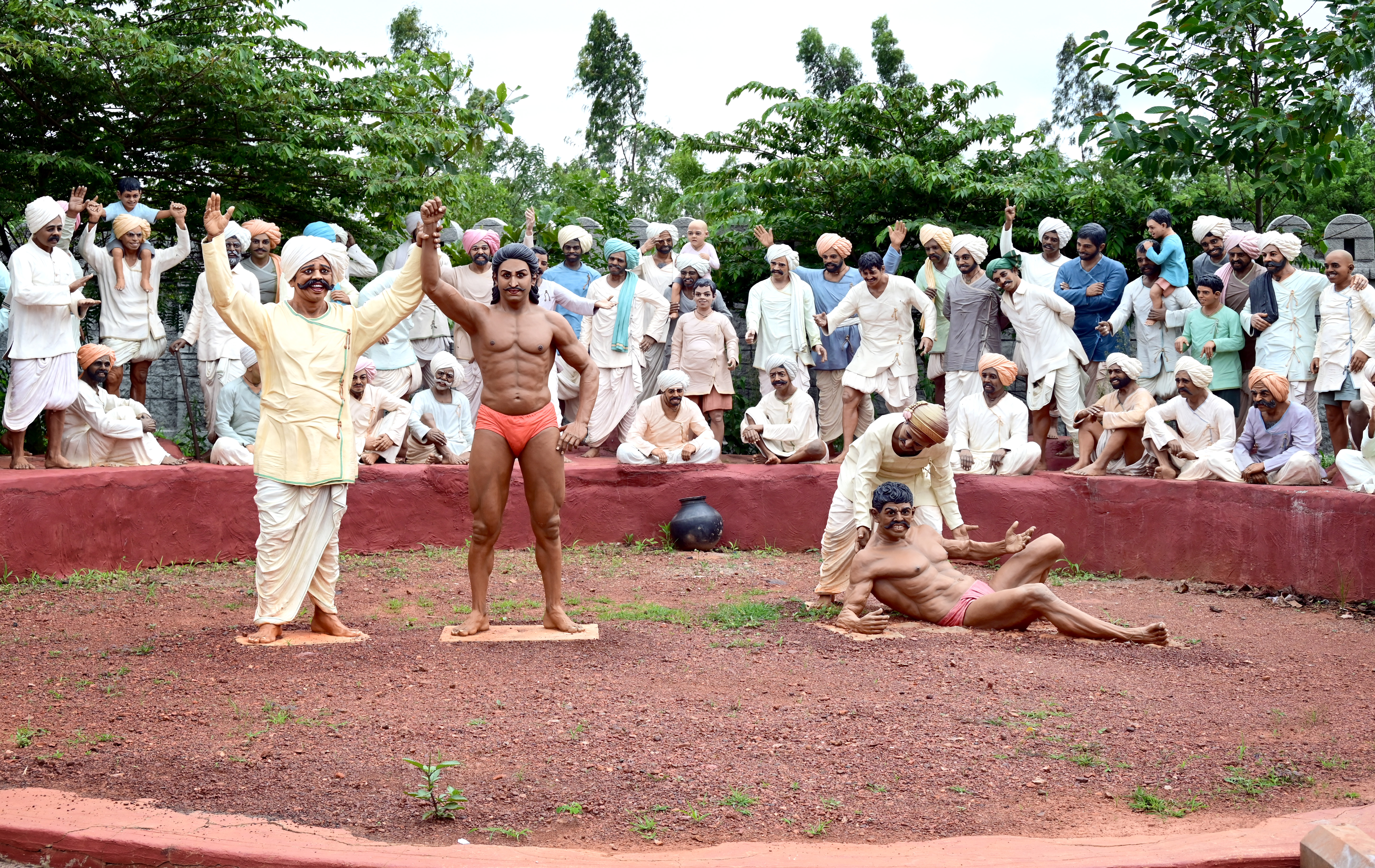 ಶಿಲ್ಪವನದಲ್ಲಿ ಸಿದ್ಧಪಡಿಸಿದ ಆಕರ್ಷಕ ಕಲಾಕೃತಿ