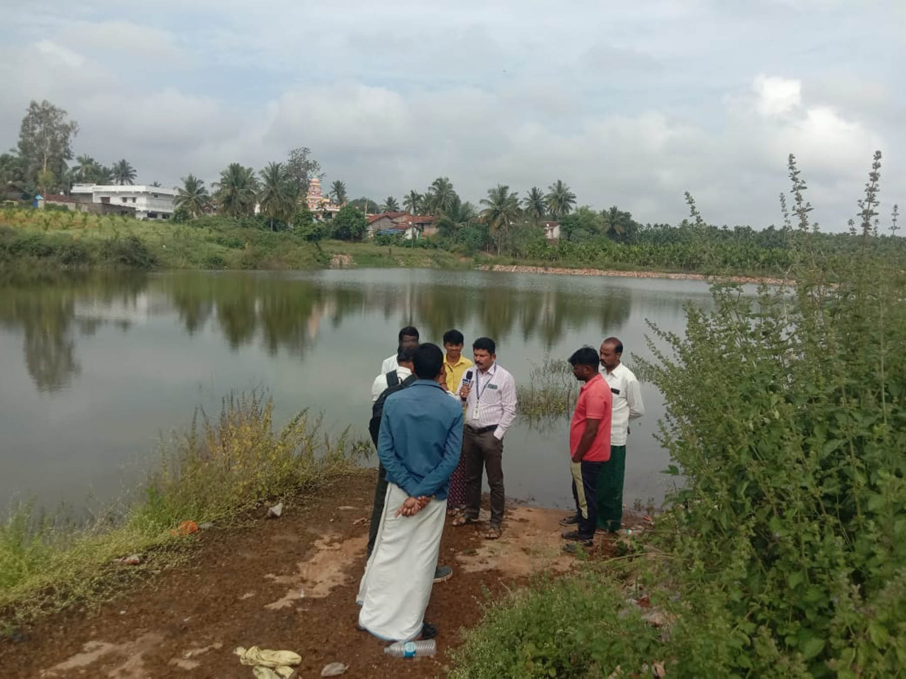 ಚನ್ನಗಿರಿ ತಾಲ್ಲೂಕು ಜೋಳದಹಾಳ್ ಗ್ರಾಮದ ಕೆರೆ