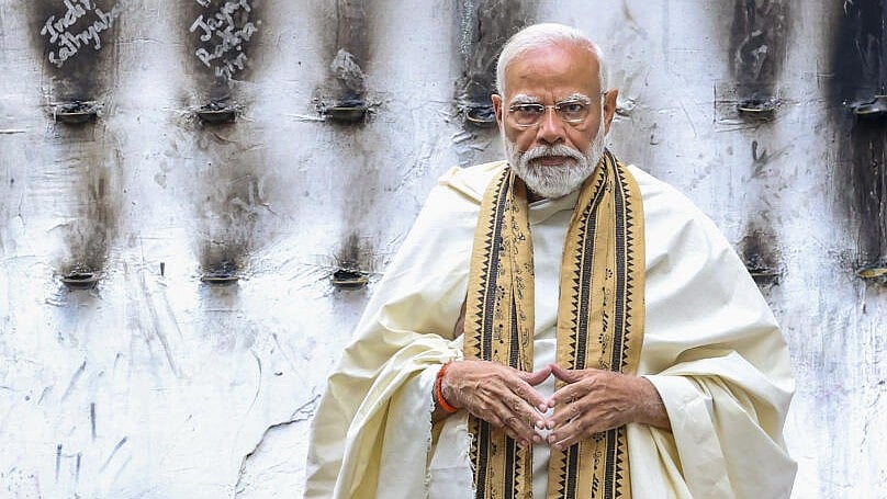 ಪ್ರಾಣ ಪ್ರತಿಷ್ಠಾಪನೆ: ರಾಮಮಂದಿರದಲ್ಲಿ ವಿಧಿವಿಧಾನಗಳಲ್ಲಿ ಪಾಲ್ಗೊಂಡ ಮೋದಿ