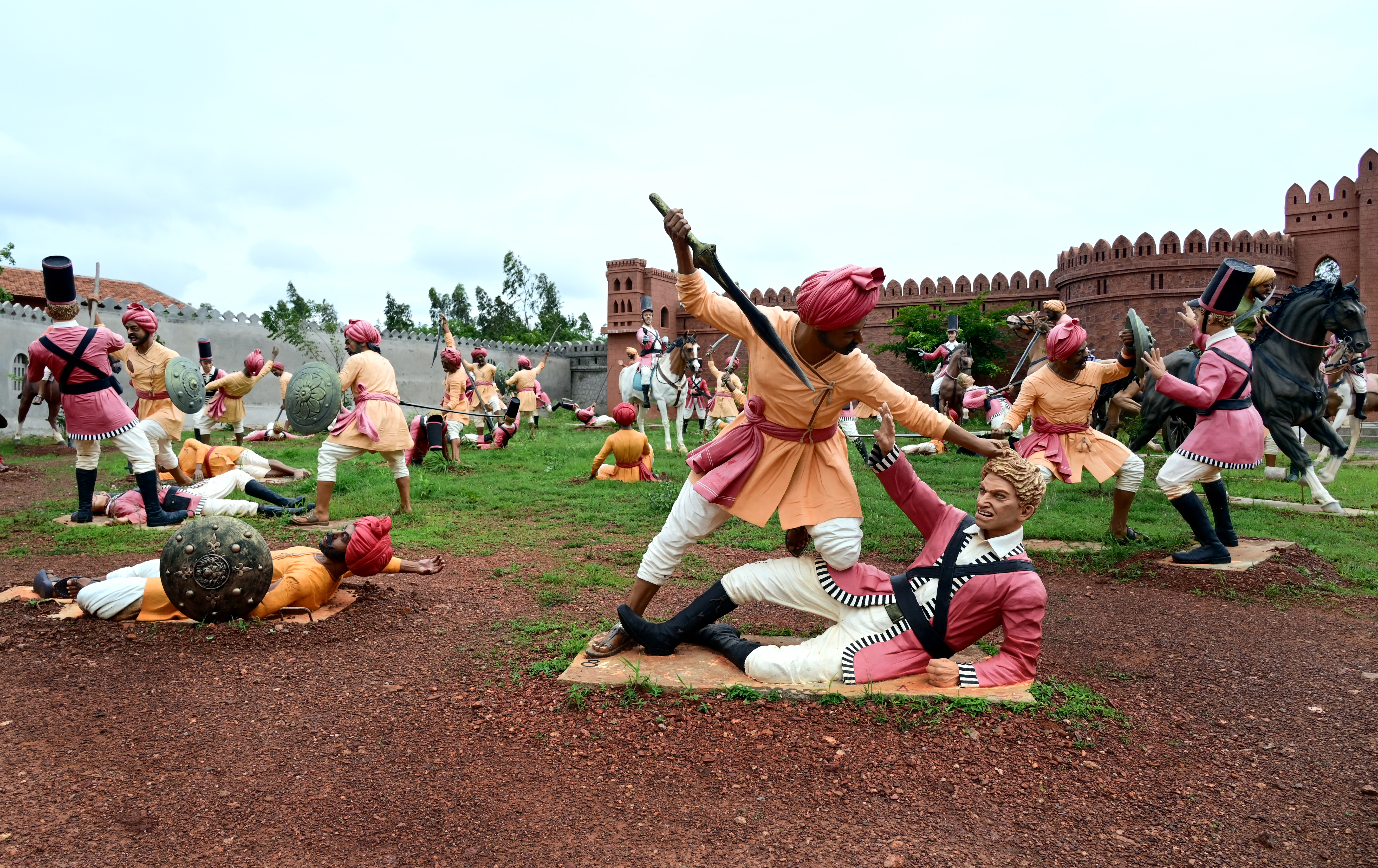 ಬ್ರಿಟಿಷರ ವಿರುದ್ಧದ ಹೋರಾಟದ ಕಲಾಕೃತಿ 