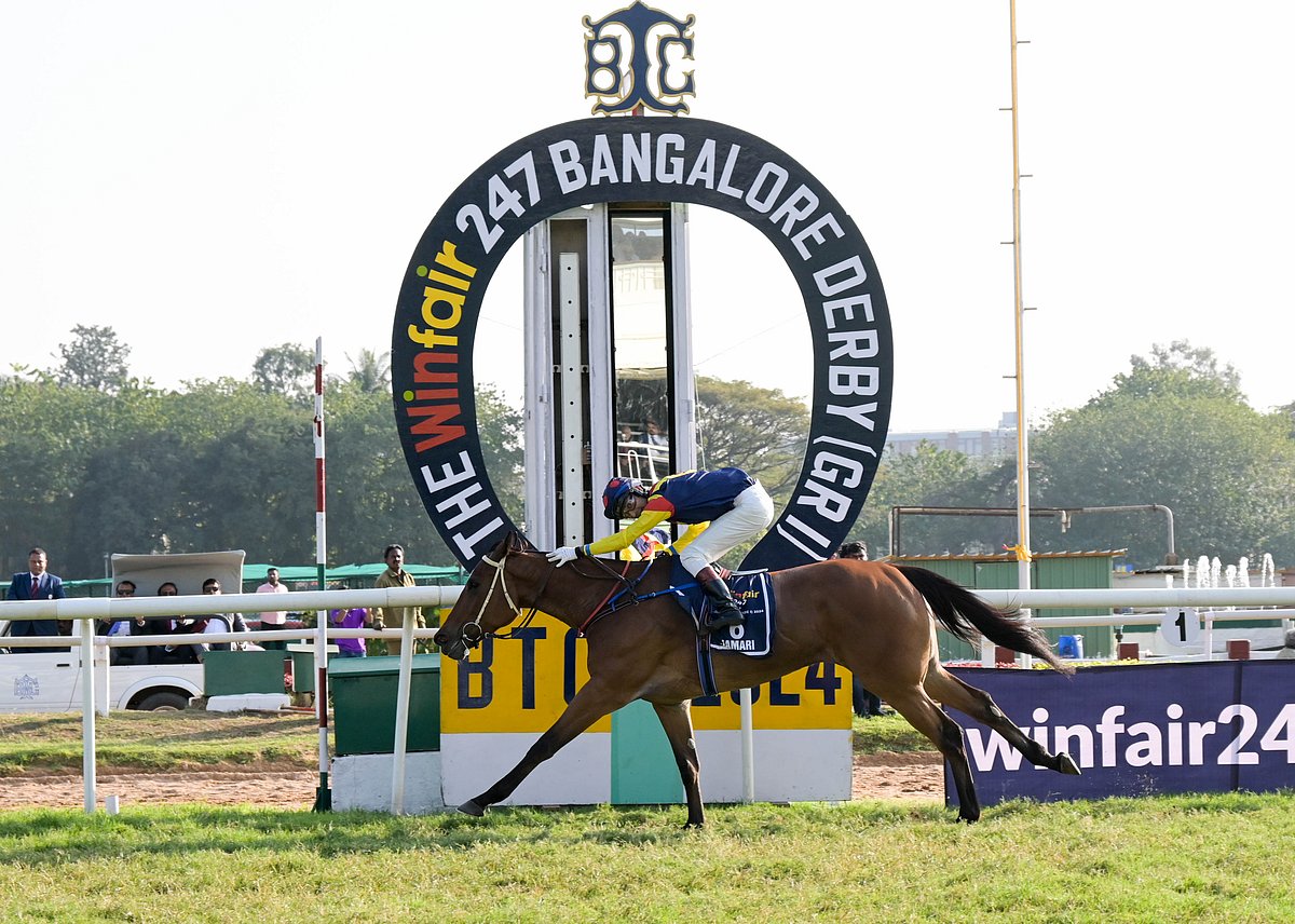 ಬಿಟಿಸಿಯಲ್ಲಿ ಚಳಿಗಾಲದ ಡರ್ಬಿ ರೇಸ್; ಜಮಾರಿ ಕುದುರೆಗೆ ಪ್ರಶಸ್ತಿ ಗರಿ