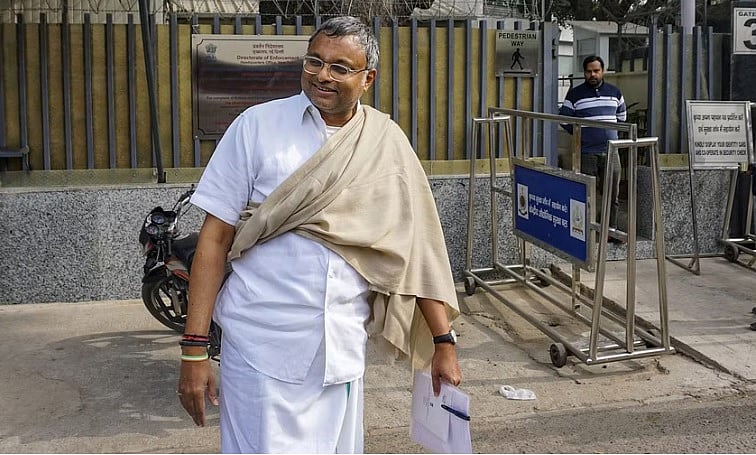 ಹಣ ಅಕ್ರಮ ವರ್ಗಾವಣೆ ಪ್ರಕರಣ: ತಿಂಗಳಲ್ಲಿ 3ನೇ ಬಾರಿ ED ಎದುರು ಹಾಜರಾದ ಕಾರ್ತಿ