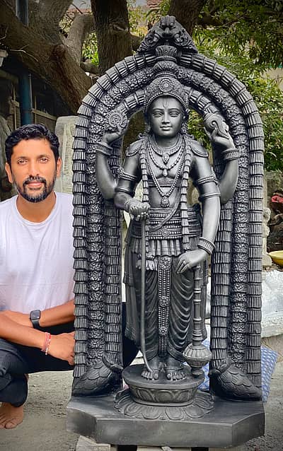  ಅರುಣ್‌ ಯೋಗಿರಾಜ್‌ ಕೆತ್ತಿರುವ ಮೂರ್ತಿ