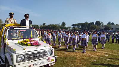 ಕೋಲಾರದಲ್ಲಿ ಗಣರಾಜ್ಯೋತ್ಸವ ಧ್ವಜಾರೋಹಣ ನೆರವೇರಿಸಿದ ಸಚಿವ ಬೈರತಿ ಸುರೇಶ್ 