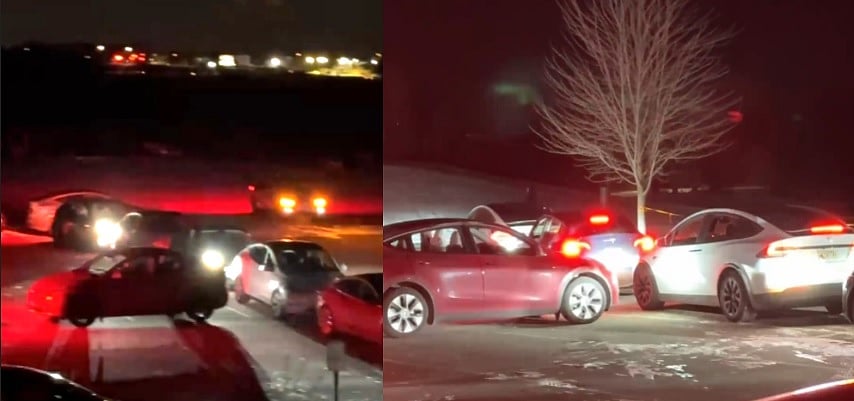 ವಿಡಿಯೊ: ಟೆಸ್ಲಾ ಸೌಂಡ್ –ಲೈಟ್ ಶೋನಲ್ಲಿ ಮೈನವಿರೇಳಿಸಿದ ‘ಜೈ ಶ್ರೀರಾಮ್‌’ ಘೋಷಣೆ