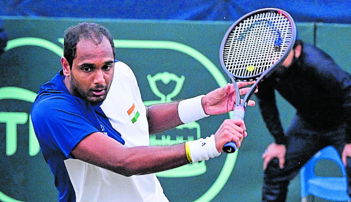 ರಾಮಕುಮಾರ್, ಶ್ರೀರಾಮ್‌ಗೆ ಗೆಲುವು ಪಾಕ್ ವಿರುದ್ಧ ಡೇವಿಸ್ ಕಪ್ ಭಾರತಕ್ಕೆ ಮುನ್ನಡೆ