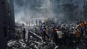 ರಫಾ ನಗರದ ಮೇಲೆ ಇಸ್ರೇಲ್ ವೈಮಾನಿಕ ದಾಳಿ: 28 ಪ್ಯಾಲೆಸ್ಟೀನಿಯನ್ನರು ಸಾವು