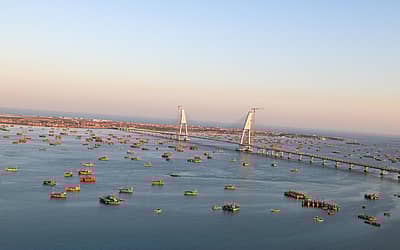 ಸುದರ್ಶನ ಕೇಬಲ್ ಸೇತುವೆಯ ಸುಂದರ ಚಿತ್ರಣ