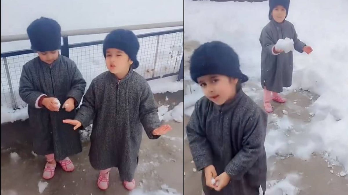 Video | ಕಾಶ್ಮೀರದಲ್ಲಿ ಹಿಮದ ನಡುವೆ ನಿಂತು ವರದಿ ಮಾಡಿದ ಪುಟಾಣಿಗಳು