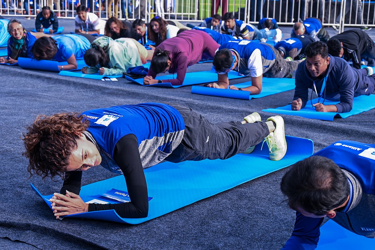 PHOTOS: ಗಿನ್ನಿಸ್ ದಾಖಲೆಯ ಪ್ಲಾಂಕಥಾನ್‌ನಲ್ಲಿ ನಟಿ ತಾಪ್ಸಿ ಪನ್ನು