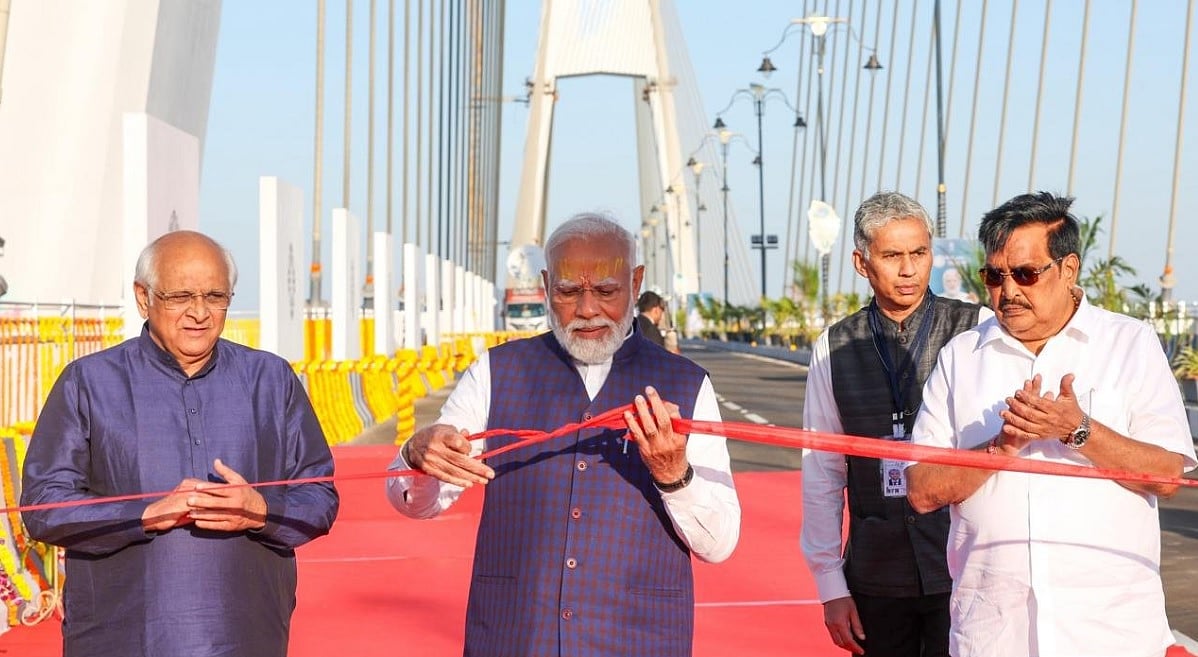 Sudarshan Setu | ಗುಜರಾತ್​ನಲ್ಲಿ ಸುದರ್ಶನ ಕೇಬಲ್ ಸೇತುವೆ ಉದ್ಘಾಟಿಸಿದ ಮೋದಿ